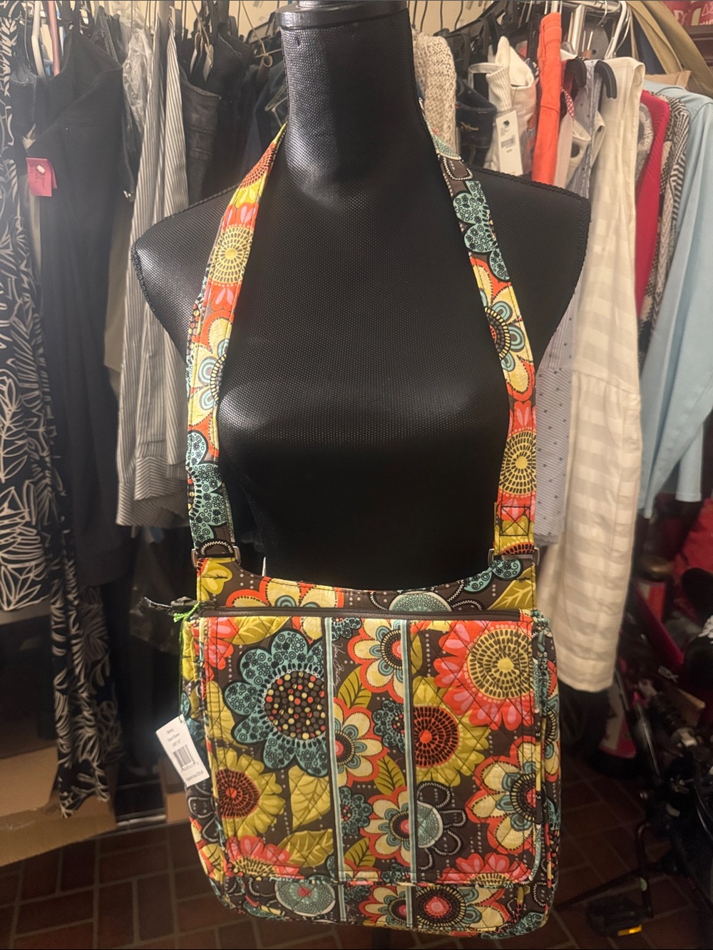 Vera Bradley Multicolor Floral Quilted Crossbody